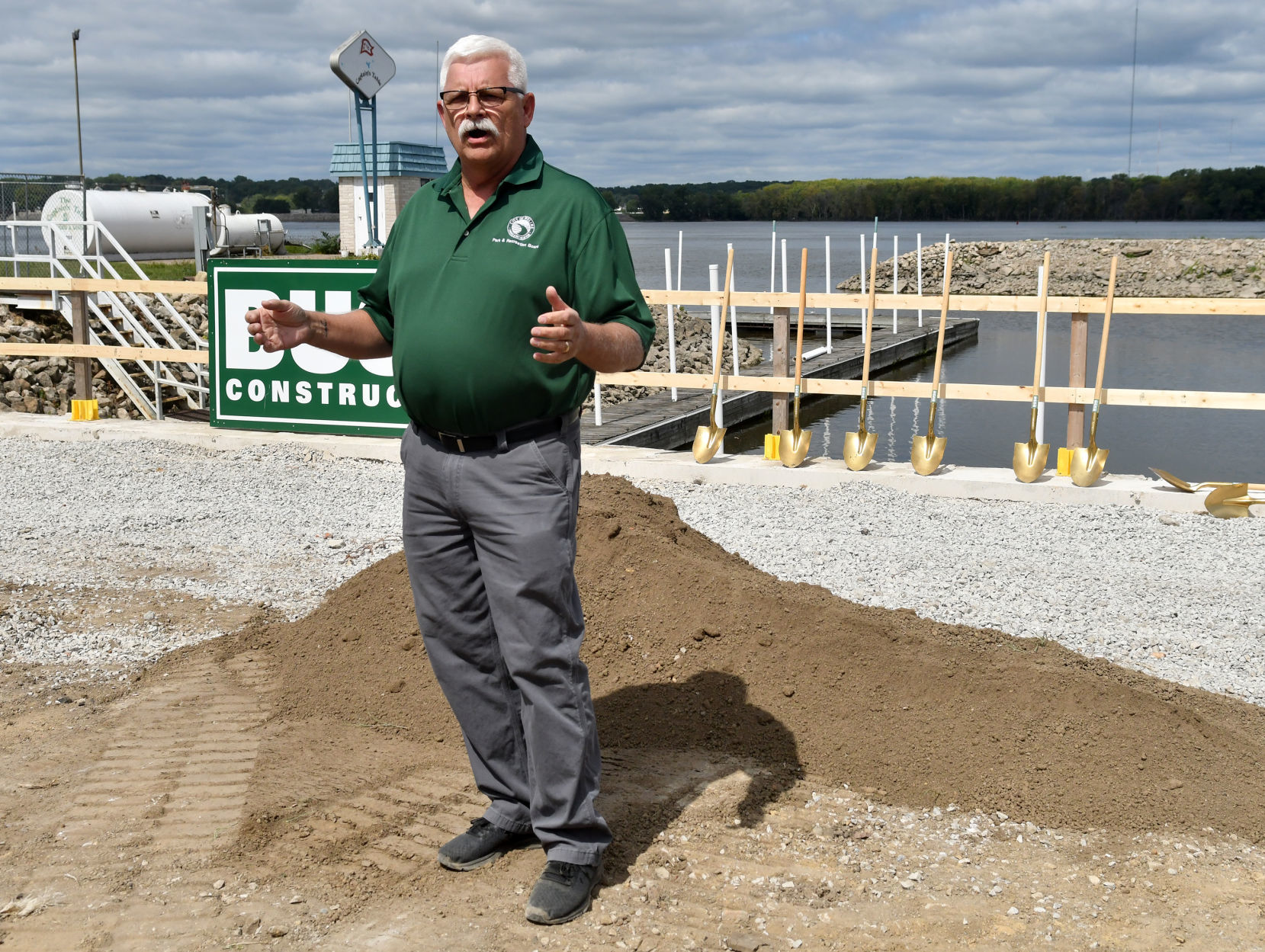 Ground breaking for the new Captain's Table Restaurant in Moline